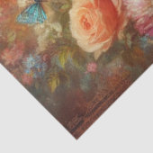 Fancy Elegant Feline Floral Decoupage  Tissuepapier (Detail)