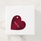 Fancy & elegante rode achtergrond Stijlvol Dank u Bedankjes Labels (In situ)