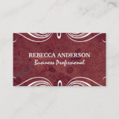 Fancy elementen | Achtergrond textiel Visitekaartje (Voorkant)