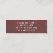 Fancy elementen Grungy Textuur Mini Visitekaartje (Achterkant)