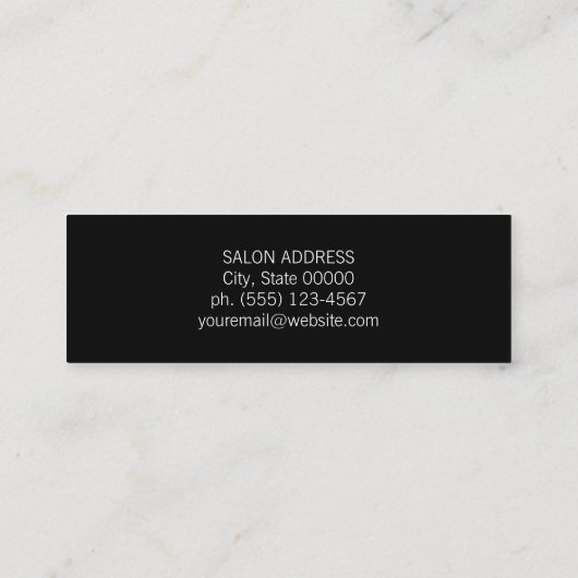 Fancy elementen mini visitekaartje (Achterkant)