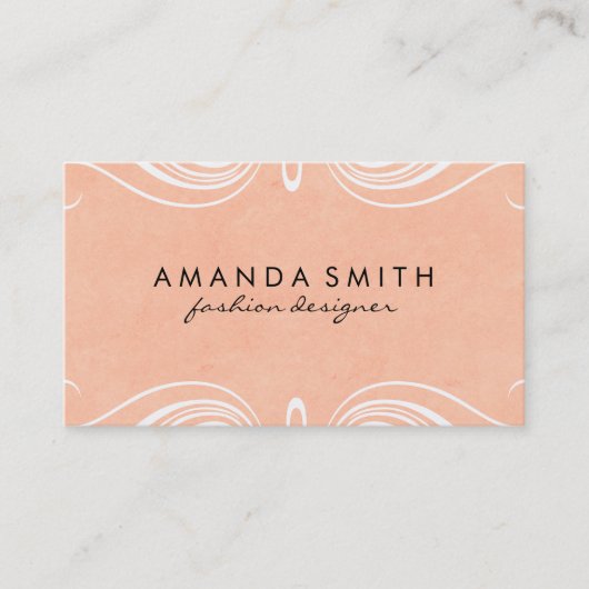 Fancy elementen visitekaartje (Voorkant)