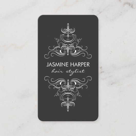 Fancy elementen visitekaartje (Voorkant)