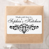 Fancy en Elegant Persoonlijke Naam Etiket (Insitu)