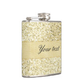 Fancy Faux Gold Glitter - Aangepast Heupfles (Rechts)