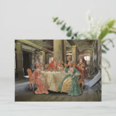 Fancy feest feestdagenkaart (Staand voorkant)