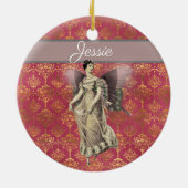 Fancy  feiën op maat keramisch ornament (Achterkant)