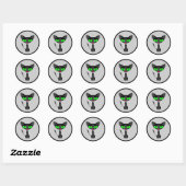 Fancy Feline Black Cat Stickers (Vel)