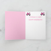 Fancy Ferret Birthday Kaart (Binnen)