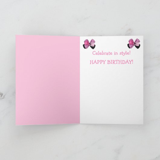 Fancy Ferret Birthday Kaart (Binnen)