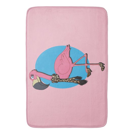 Fancy Flamingo Bath Mat (Voorkant Verticaal)