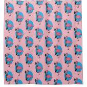 Fancy Flamingo Douchegordijn (Voorkant)