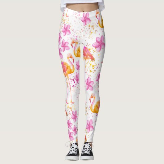 Fancy Flamingo Leggings (Voorkant)