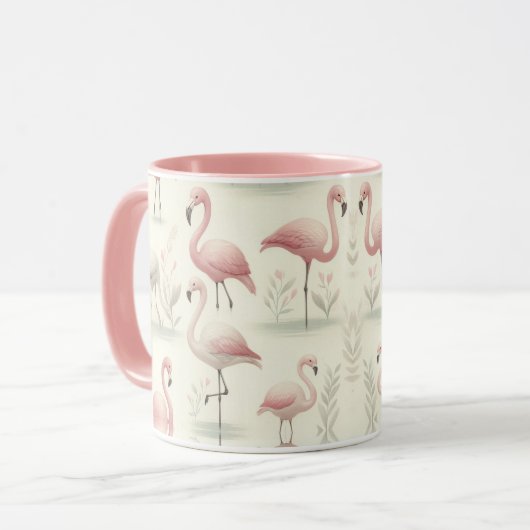 Fancy Flamingo Mok (Voorkant links)