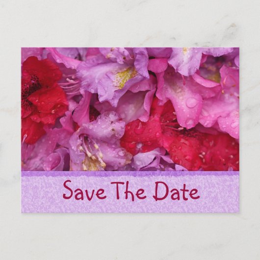 Fancy Flora SaveThe Date Kaart (Voorkant)