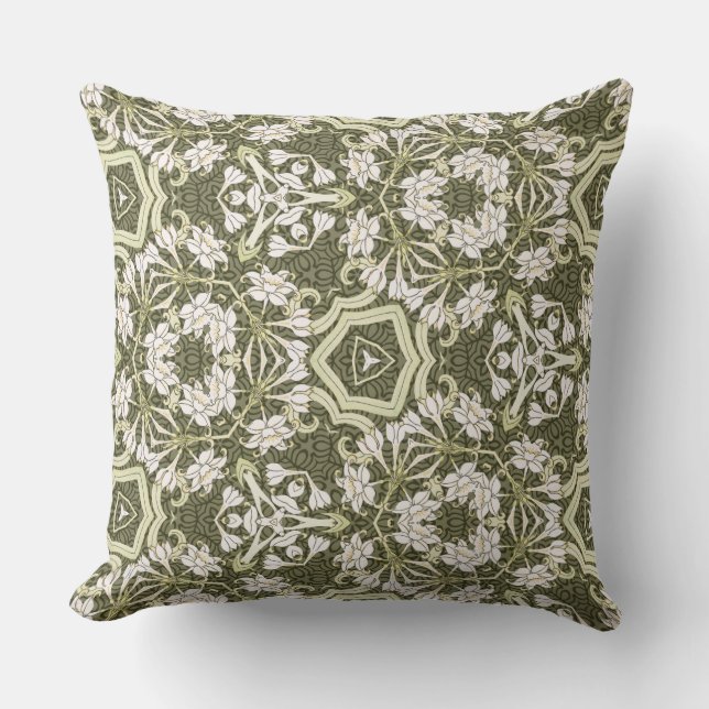 Fancy, Floral Art Deco Kussen (Voorkant)