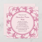 Fancy Floral Bridal Shower Kaart (Voorkant / Achterkant)