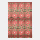 Fancy Floral Coral en Peach Theedoek (Verticaal)