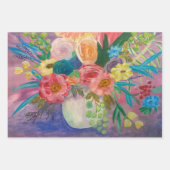 Fancy Floral inpakpapier vellen (Voorkant 2)