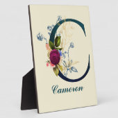 Fancy Floral Letter 'C' Fotoplaat (Zijkant)