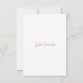 Fancy Floral merci / carte de note (Dos)