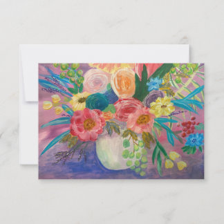 Fancy Floral merci / carte de note