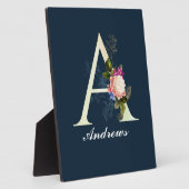 Fancy Floral Monogram A II Fotoplaat (Zijkant)