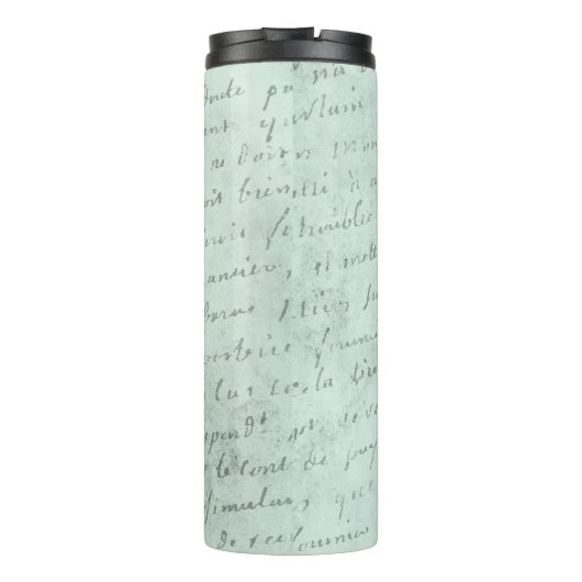 Fancy Floral Monogram Initiaal N Thermosbeker (Achterkant)