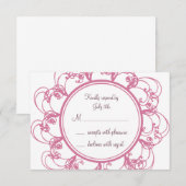 Fancy Floral RSVP (Devant / Derrière)