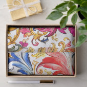 Fancy Florentijns ontwerp Waterverf bladeren Tissuepapier (Geschenk)