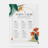 Fancy Flowers Tropical Accueil Mariage (Recto)