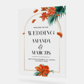 Fancy Flowers Tropical Accueil Mariage (Angle)