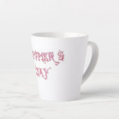 Fancy Font MD Latte Mug (Angle droit)