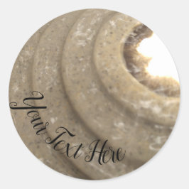 Fancy fontein ronde sticker