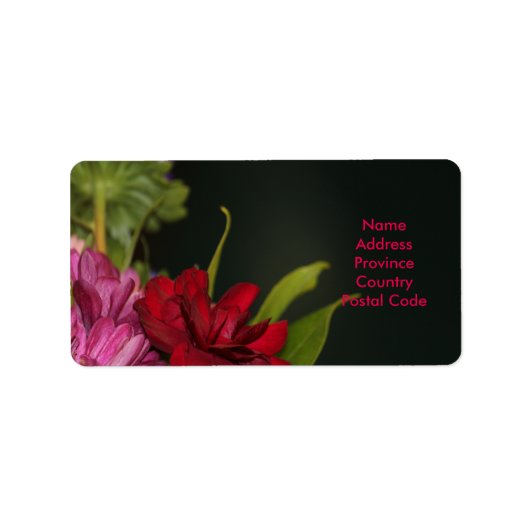 Fancy formeel etiket (Voorkant)