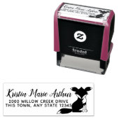 Fancy Fox Adres Zelfinktende Stempel (In situ)