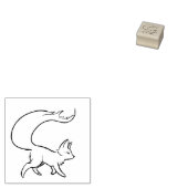 Fancy Fox Stamp Rubberstempel (Gestempeld)