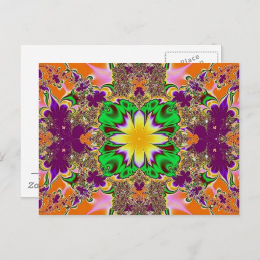 Fancy fractaal Briefkaart (Voorkant / Achterkant)