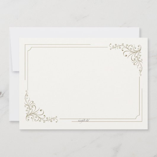 Fancy Frame Photo Invitation Double (Dos)