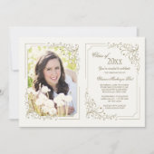 Fancy Frame Photo Invitation Double (Devant)