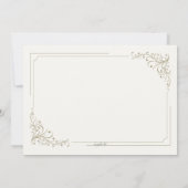 Fancy Frame Photo Invitation Double (Dos)