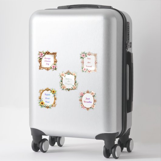 Fancy Frames Affirmations Sticker Sheet (Sur valise)