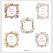 Fancy Frames Affirmations Sticker Sheet (Vel)