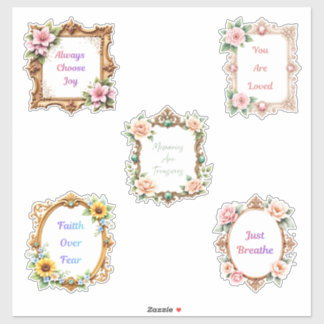 Fancy Frames Affirmations Sticker Sheet
