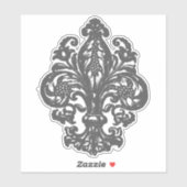Fancy Franse Fleur de Lis Sticker (Vel)