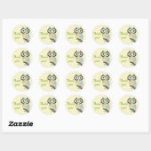 Fancy Funky Uil Dank u Stickers (Vel)