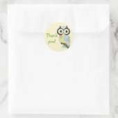 Fancy Funky Uil Dank u Stickers (Tas)