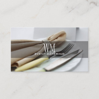 Fancy gebeurtenisplanner, catering visitekaartje