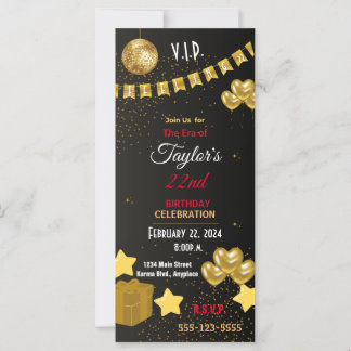 Fancy gepersonaliseerde V.I.P.-feestuitnodiging