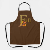 Fancy gespeelde Herfst Word Art Schort (Voorkant)